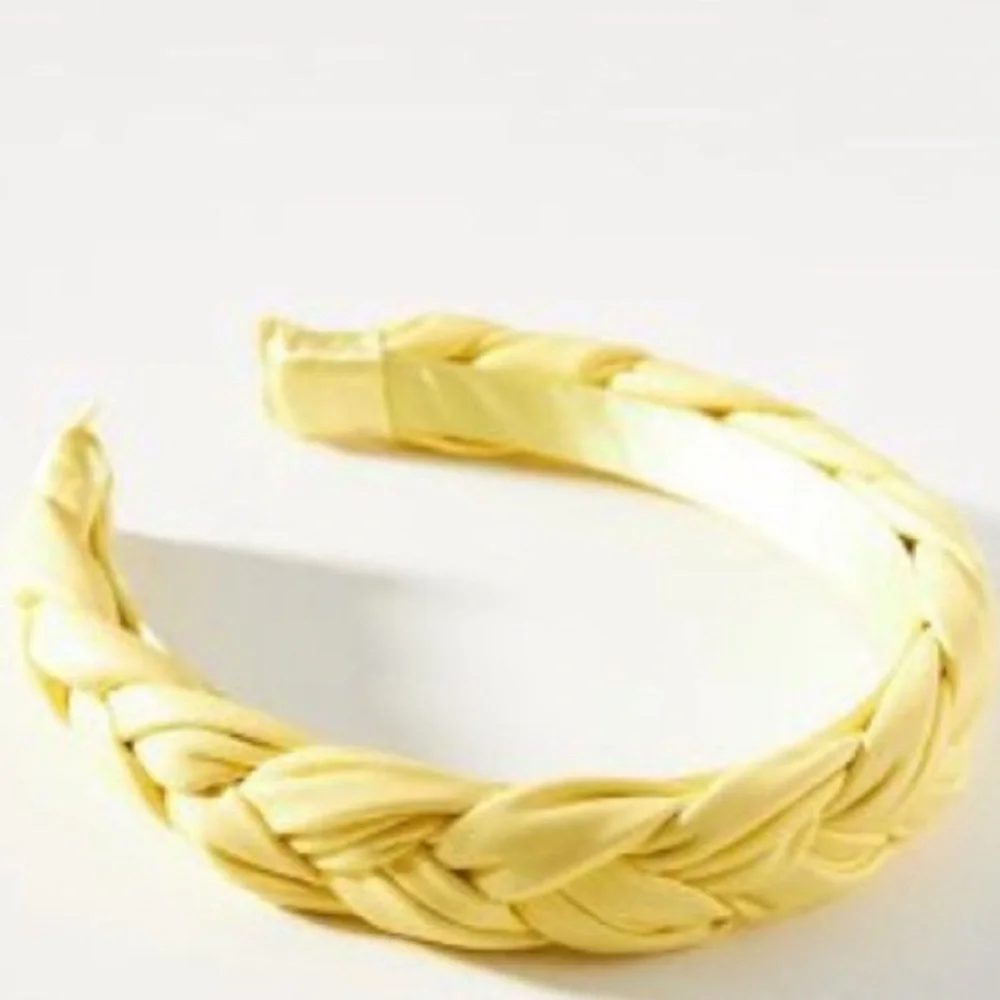 NWT Anthropologie Braided Yellow Headband